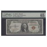 US Paper Money Fr #2300 $1 1935A Hawaii Silver Cer
