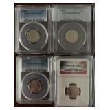 US Coins Graded Lot of Jefferson Nickels, 1962-200