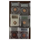 US Coins Graded Lot of Lincoln Cents, 1990-2009, 1
