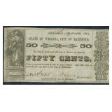1862 Obsolete Currency $0.50 Richmond Note TR06-10