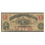 1862 Virginia Obsolete Currency $1 VT03-12 Note