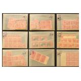 US Stamps 1890s-1920s Mint Hinged in glassines, in