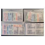 US Stamps #756-765 Mint NGAI Blocks, Pairs CV $124