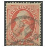 US Stamps #138A Used 7 Cent I Grill with APS certi