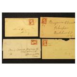 US Postal History group including US #11 & 25/26 o