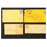 US Stamps 1860s Covers group, mostly 3 cent Washin