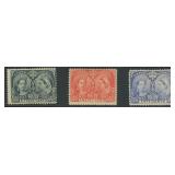 Canada Stamps #58-60 1897 Mint Hinged Jubilee Grou