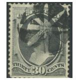 US Stamps #154 Used with corner perf tip CV $300