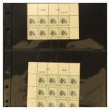 US Stamps #833 Mint Disturbed Gum Top Corner Block