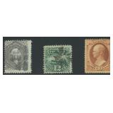 US Stamps Classics Lot including #78b Used, #117 U