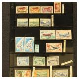 Worldwide Airmail Stamps Mint cllctn CV $1,500+