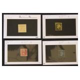 German States Stamps better issues on dealer cards