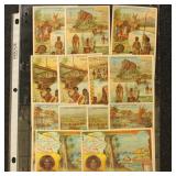 Trade Cards set of 13 featuring scenes of New Guin