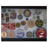 US Buttons, Pins, Medals, Patches & Ephemera group