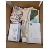 US Stamps Covers accumulation in Bankers box, 1000