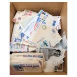 Worldwide Stamps Covers accumulation in Bankers bo