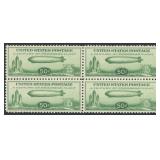US Stamps #C18 Mint NH Block of 4 well-centered bl