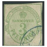 Hanover Stamp #17 Used with thin CV $950