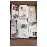US Stamps First Day Covers, hundreds in bankers bo