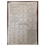 Baseball Newspaper Page from 1858 Porter