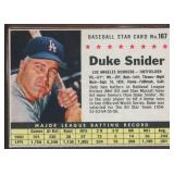 Duke Snider 1961 Post Cereal Baseball Card #167, n