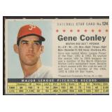 Gene Conley SP 1961 Post Cereal Baseball Card #124