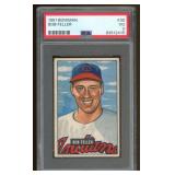 Bob Feller Hall of Fame1951 Bowman #30 Graded 3