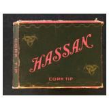 1910s Hassan empty Cigarette box with revenue tax