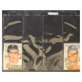 1953 Topps #42//128 Group of 15 on pages, mostly w