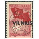 Lithuanian Telsiai Stamp Mi:20I Used Cert CV ï¿½500