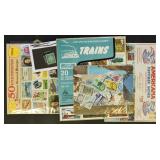 Worldwide Stamps Accumulation on pages, tourist pa