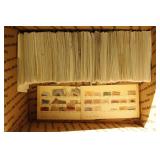 Spanish Colonies Stamps on Dealer Cards, singles a