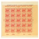 US Stamps #630 Mint NH White Plains Souvenir Sheet