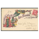 US Postal History "La Fiesta de Los Angeles" Beaut