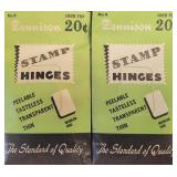 Dennison Stamp Hinges, 2 packs of 1000 each, vinta