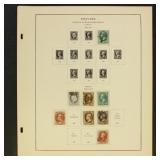 US Stamps 1870s-1890s Used collection on pages, in