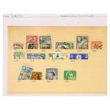 Worldwide Stamps on pages with identifications and