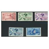 Italy Aegean Islands Stamps #31-35 Mint Hinged wit