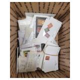 Worldwide Stamps in glassines & dealer cards, some