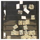 US Stamps 1870s-1880s Large Banknotes Used accumul