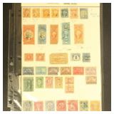 US Back of Book Stamps 1860s-1940s on mix of pages