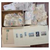 US & Czechoslovakia Stamps mostly off paper plus a