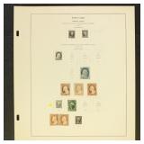 US Stamps 1850s-1860s Classics Used on pages, incl