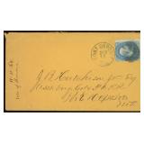 US Stamps #92 tied on Cover CV $500