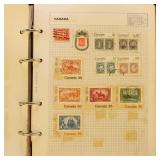 Worldwide Stamps in 3 albums from childhood to Sco