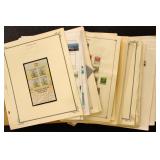 Worldwide Stamps on pages, lots of Hong Kong mint