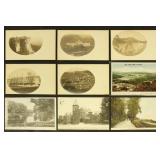 US Postcard group including Towns & Scenes, mint &