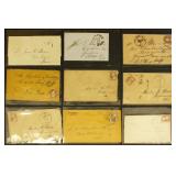 US Covers 1850s-1860s, mostly with 3 cent Washingt