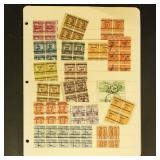 US Stamps Precancel & Commemorative Blocks on stoc