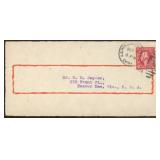 US Postal History China Missionary front from Rev.